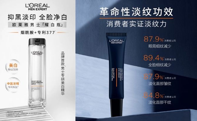 Photo of L'Oreal men's grooming products