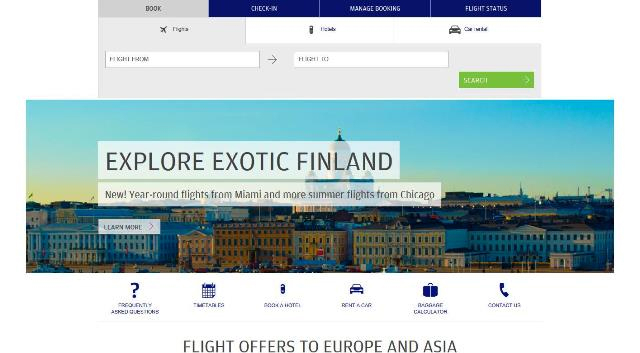 Finland-Airline-Website
