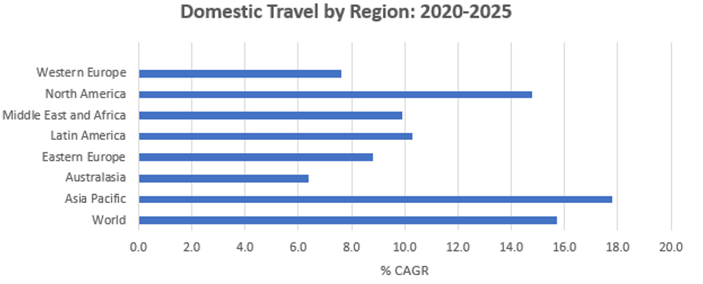 Domestic Travel by Region: 2020-2025